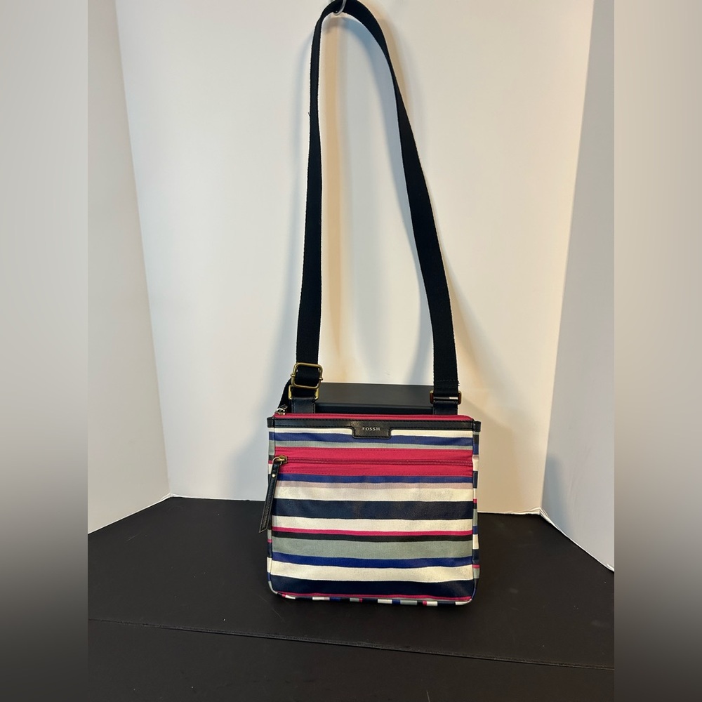 Fossil Eliza Colorful Striped Crossbody Bag
